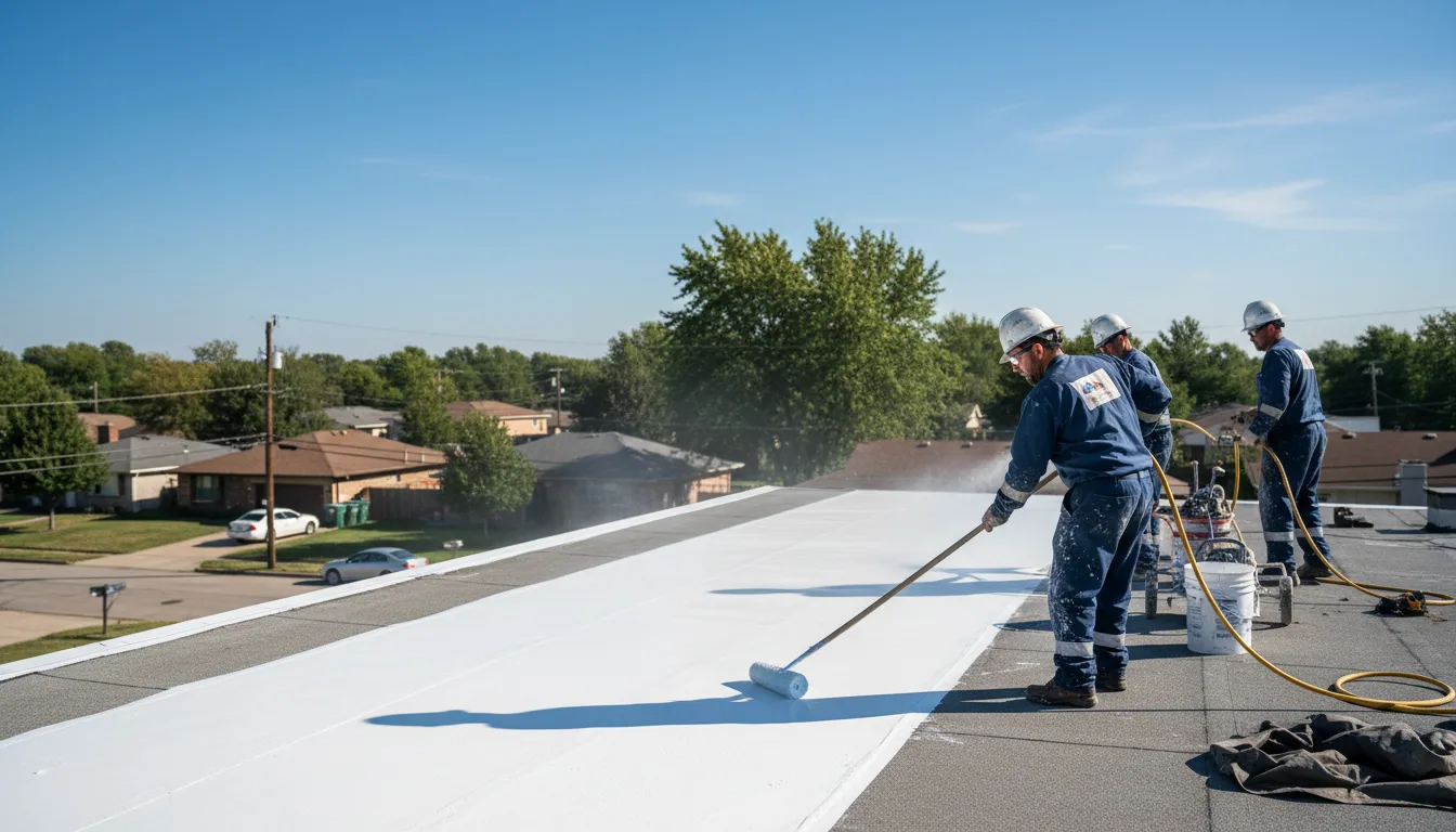 Commercial roof coating in Wiley, GA near me